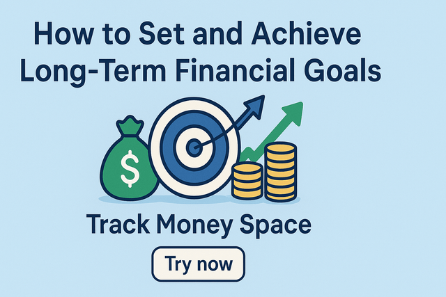 Long-term financial goals planning with Track Money Space