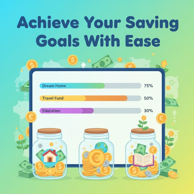 Achieve Your Saving Goals With Ease Savings goals dashboard